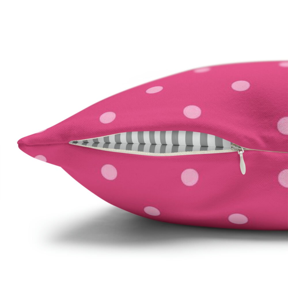 Decorative Pink Polka Dot Euro Pillow Shams to Match Your Style - Image 3