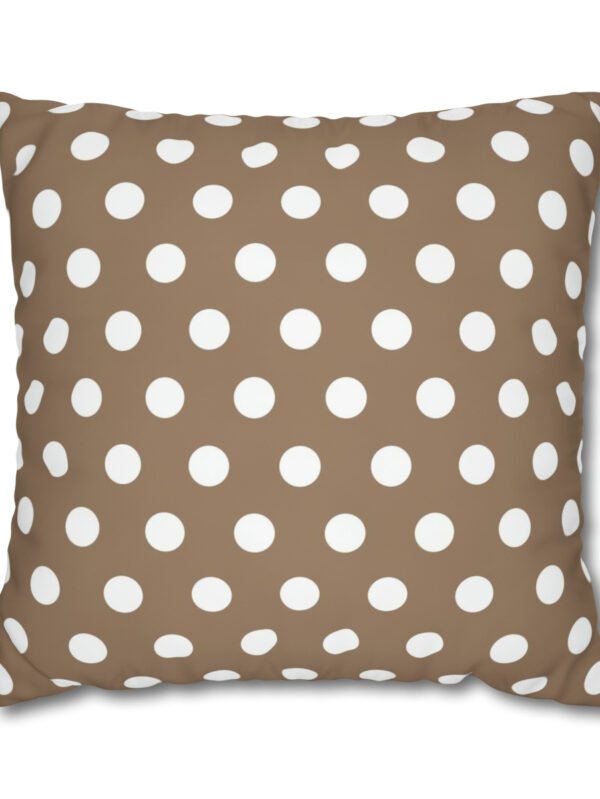 Beige Polka Dot Euro Shams