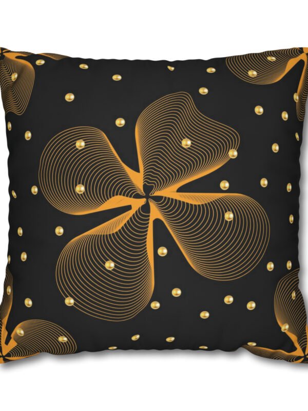 Black & Gold Euro Pillow Shams