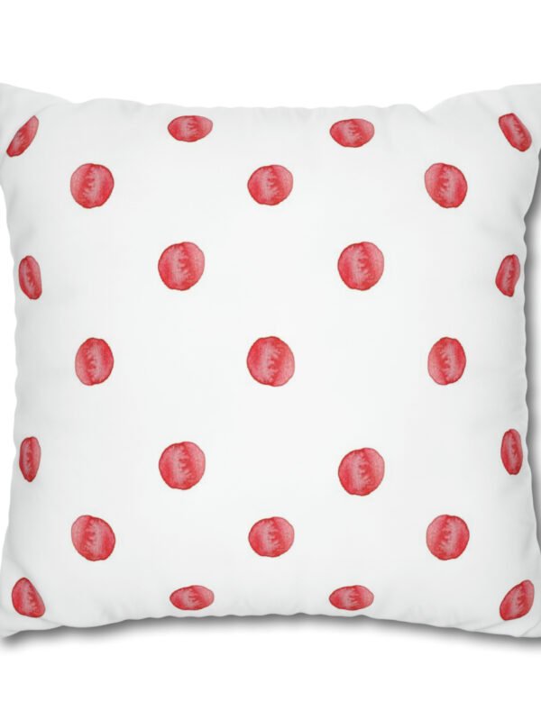 Polka Dots on White Euro Shams