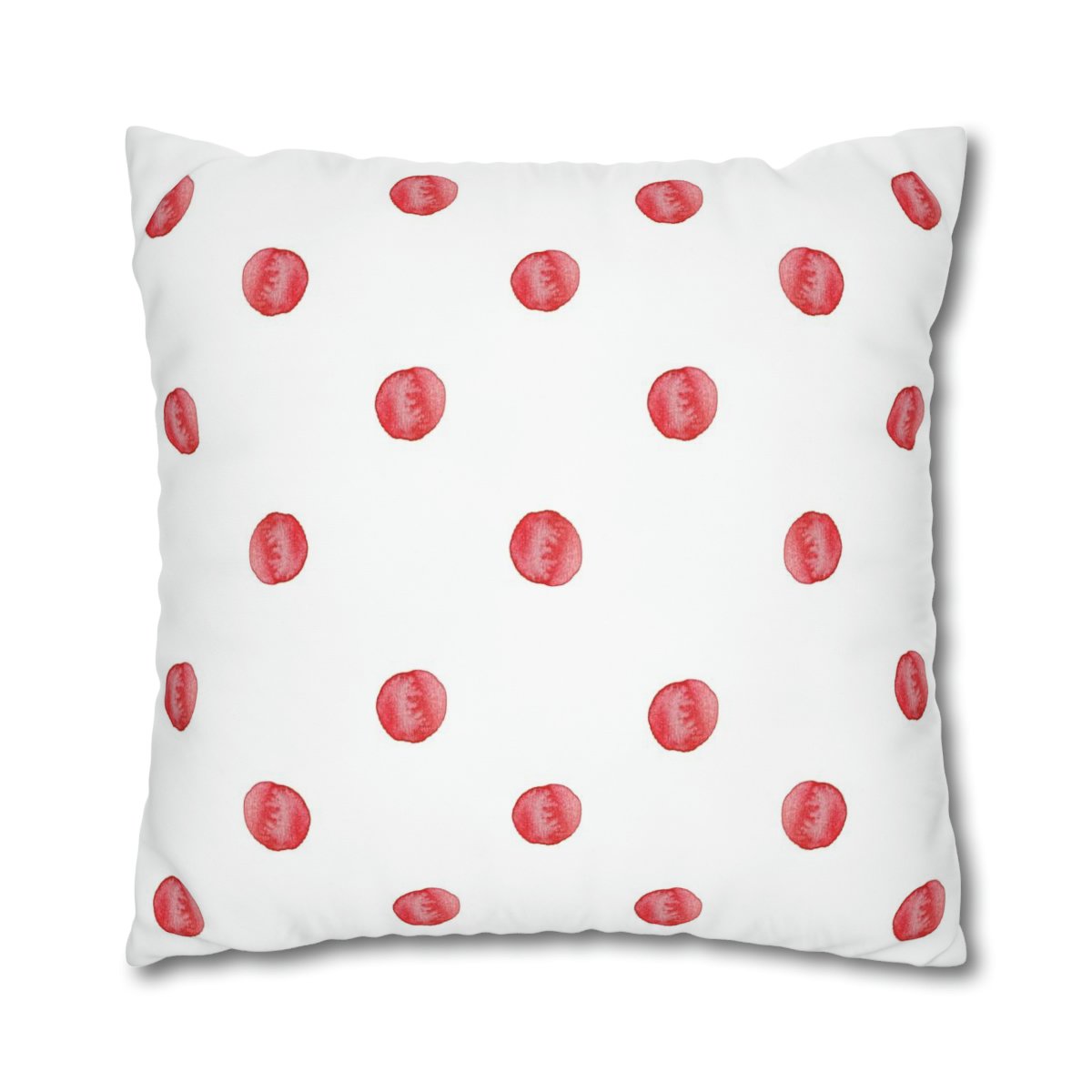 Polka Dots on White Euro Shams