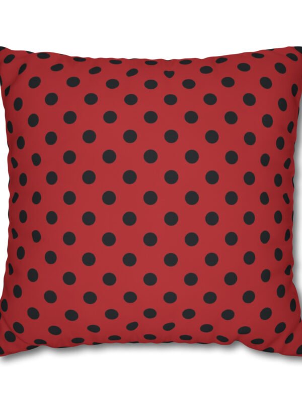 Red & Black Polka Dots Euro Shams
