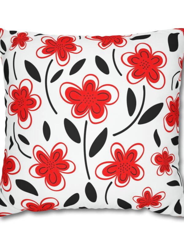 Red Floral Euro Shams