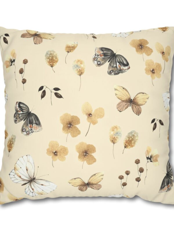 Beige Butterfly Euro Shams