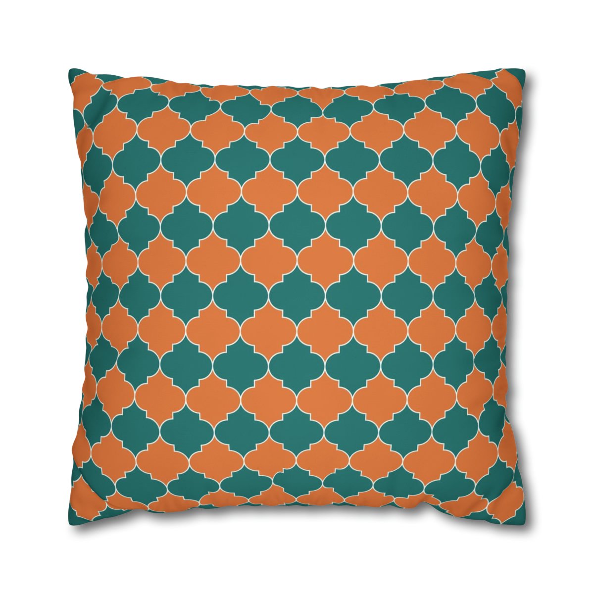 Teal n Orange Euro Shams