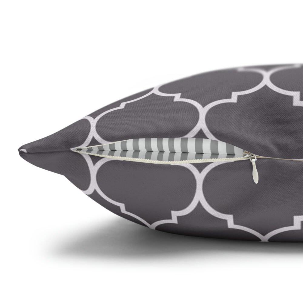 Black n White Wide Moroccan Euro Pillow Shams - Image 3