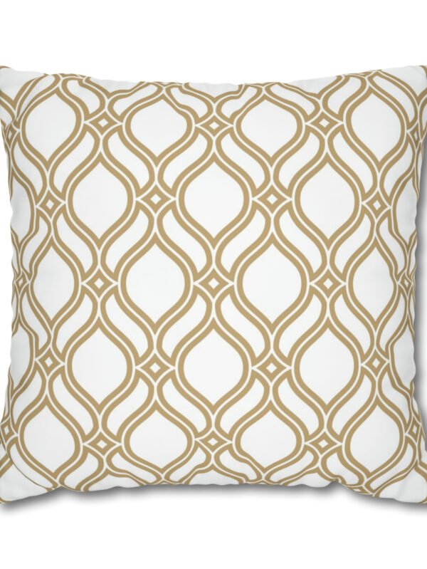 Gold n White Textured Euro Shams