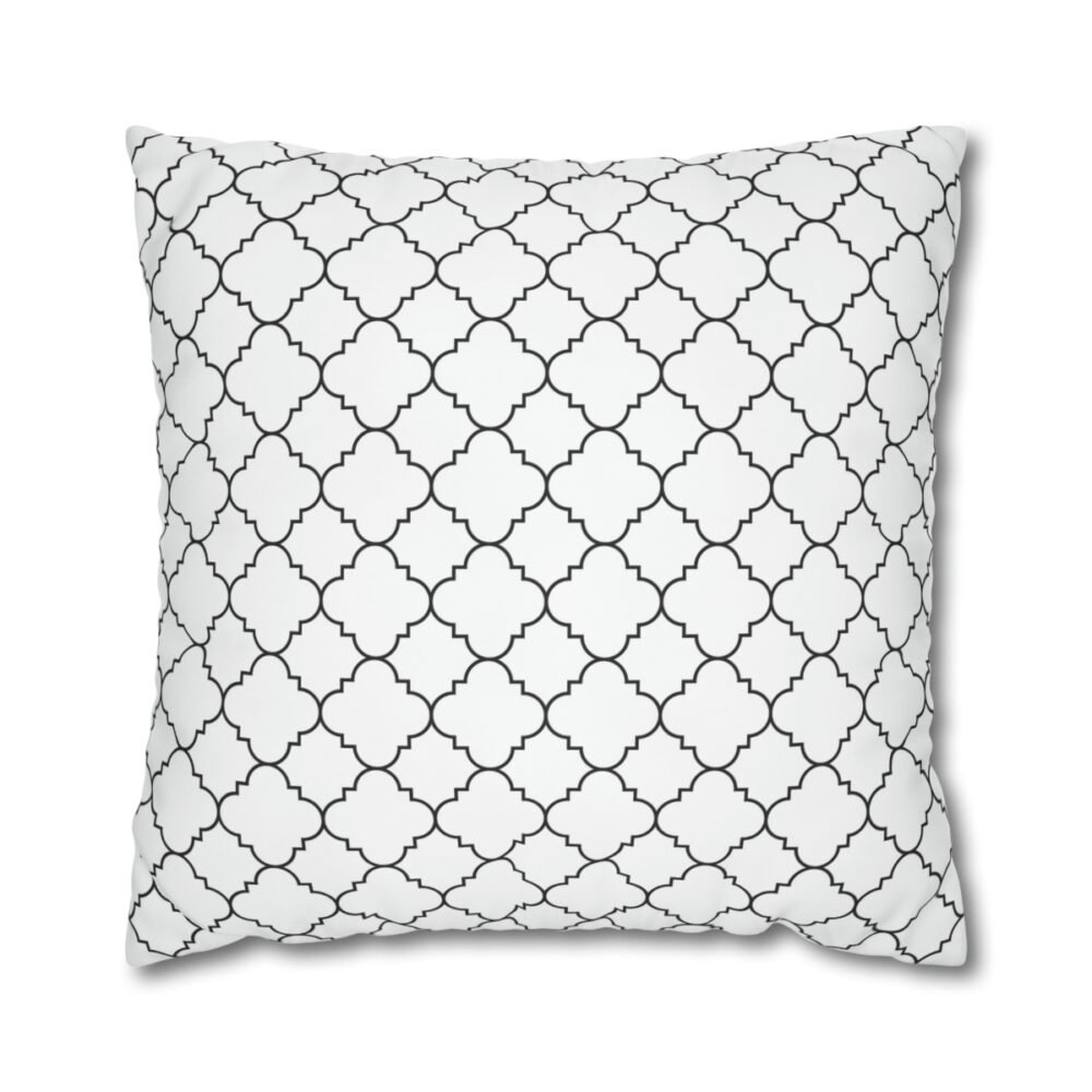 Black n White Moroccan Euro Shams