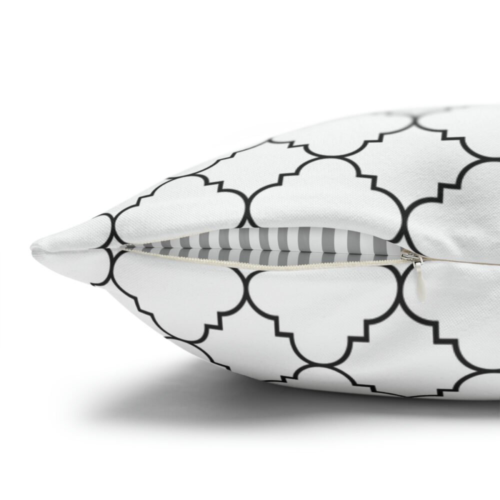 Modern Black n White Moroccan Euro Pillow Shams - Image 3