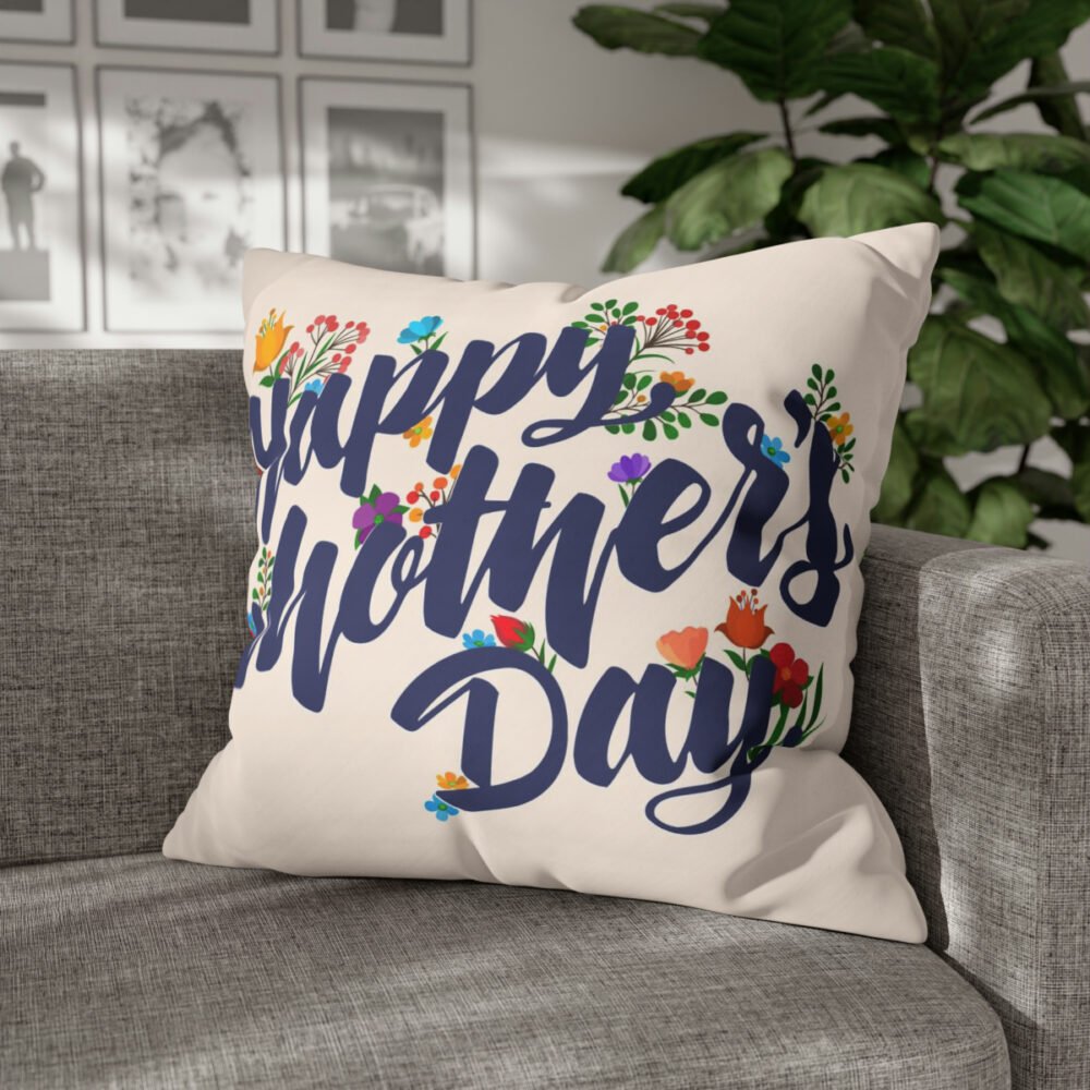 Beautiful Mothers Day Gift Beige Euro Pillow Shams - Image 4