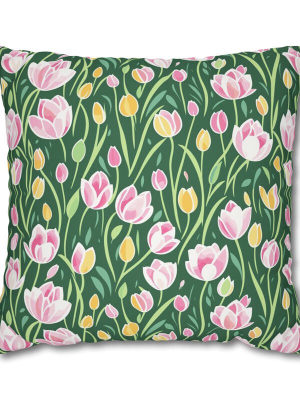 Pink Tulips Euro Shams