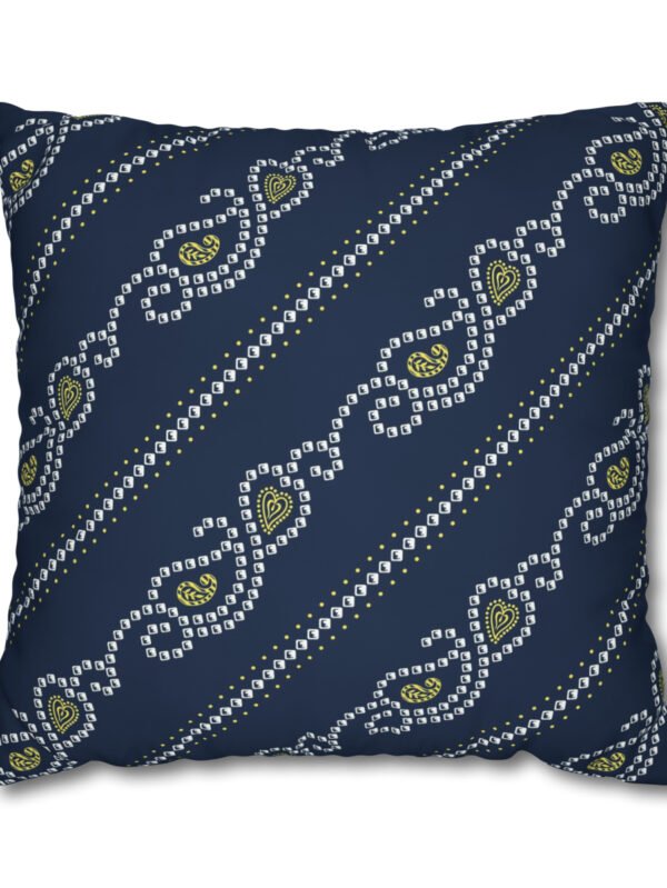 Navy Bandana Print Euro Shams