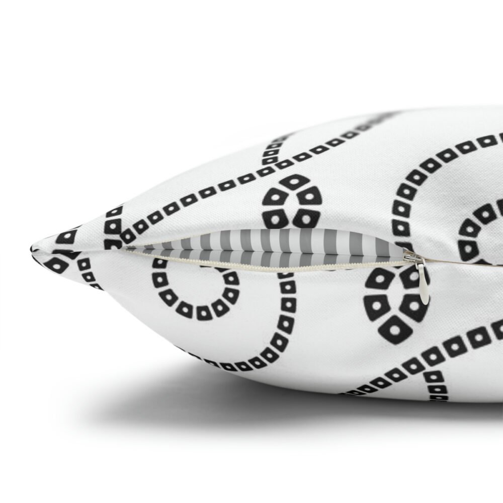 Black n White Paisley Bandanna Print Euro Shams - Image 3