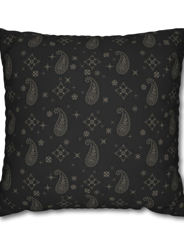 Black Paisley Euro Shams