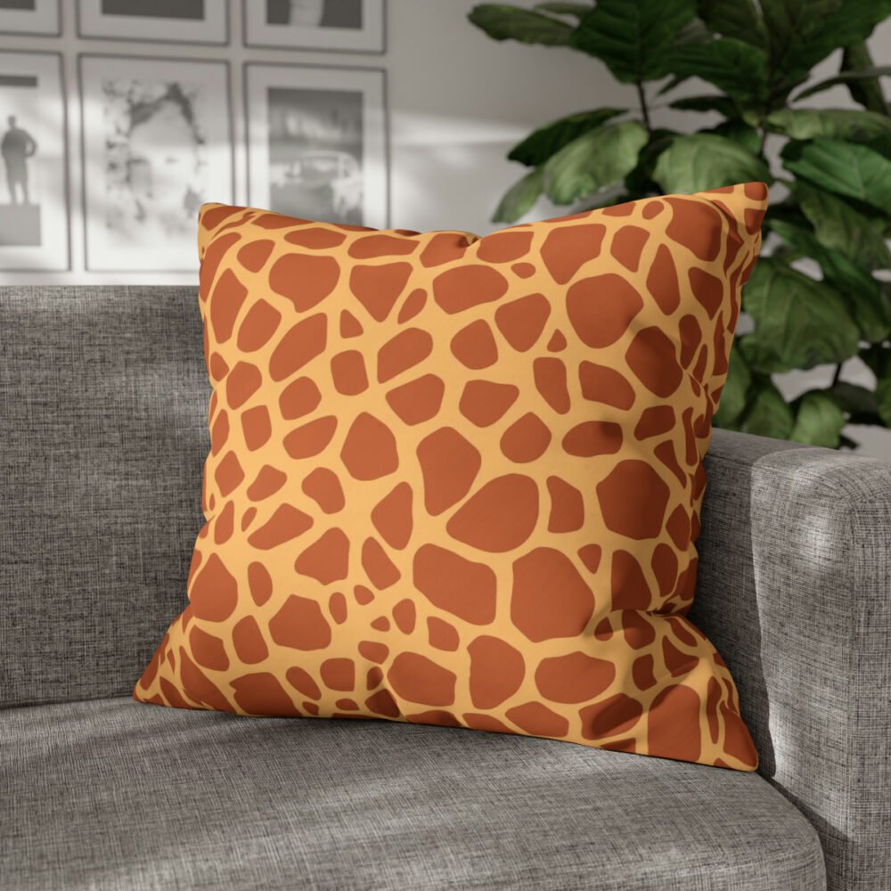 Fashionable Printed Yellow Giraffe Euro Pillow Shams - Image 4