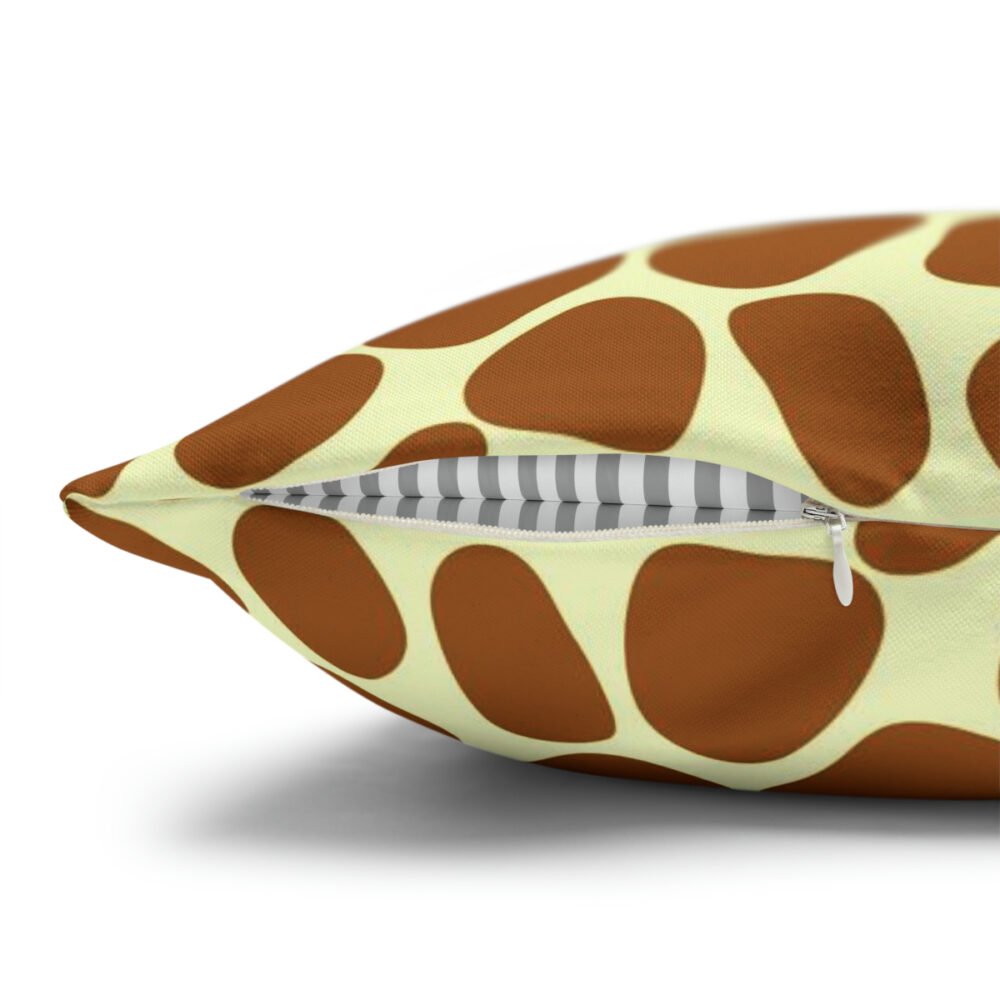 Yellow Giraffe Skin Print Euro Pillow Shams - Image 3