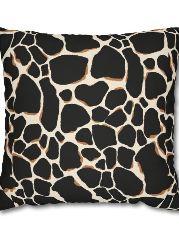 Black Animal Print Euro Shams