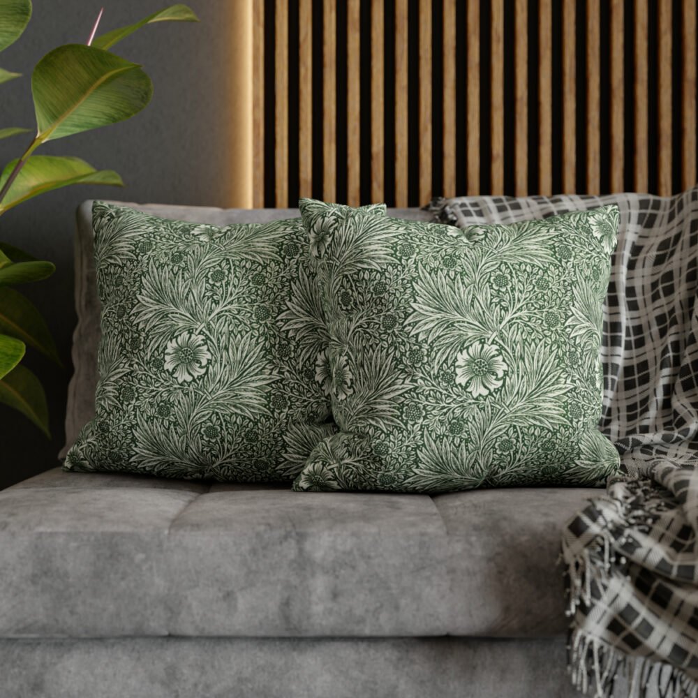 William Morris's Marigold Green Throw Pillow Covers - Image 5