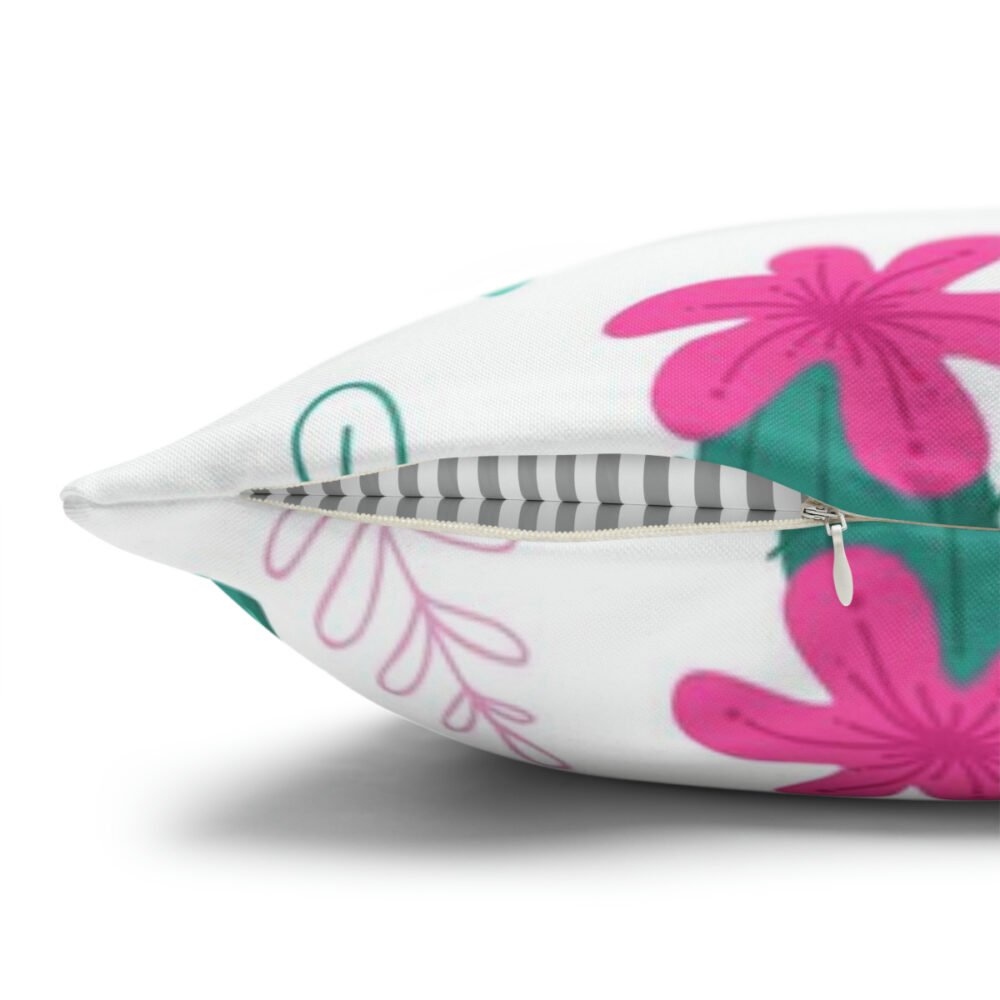Green Pink Cactus Jungle Print Throw Pillow Covers - Image 3