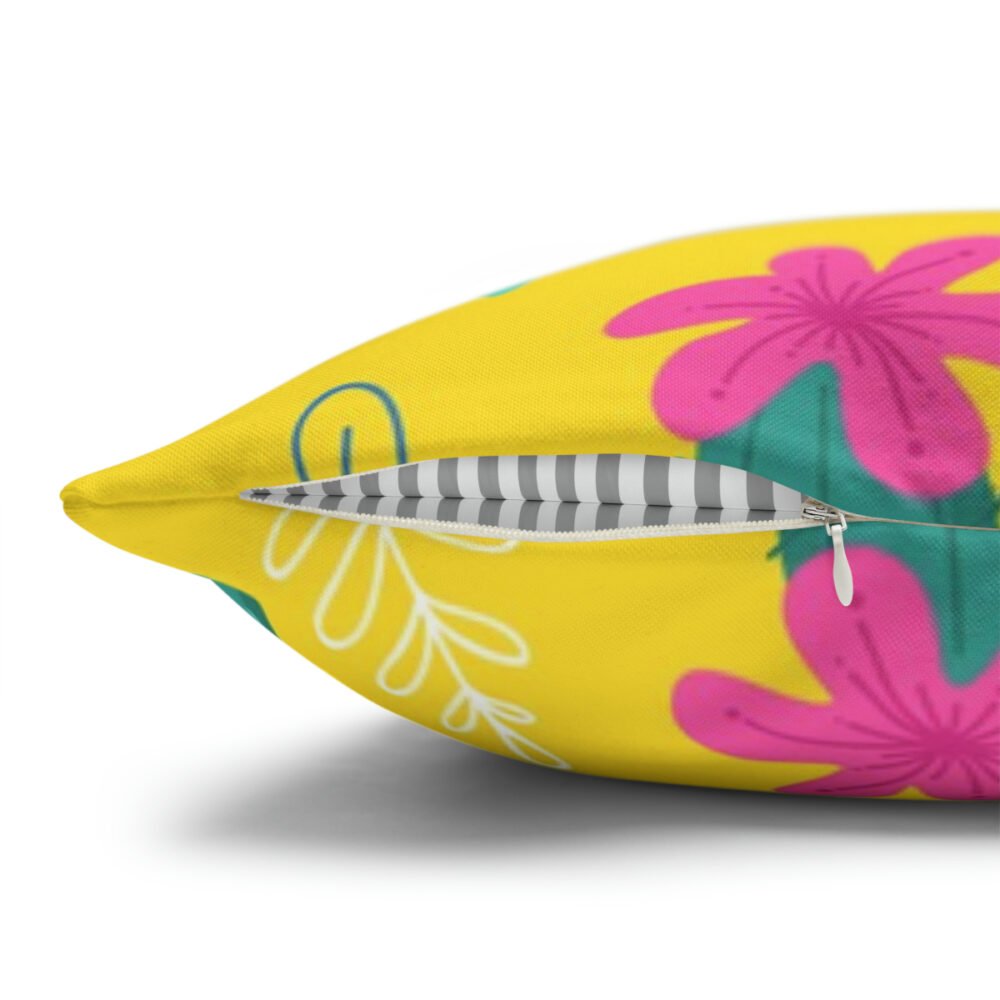 Mustard Yellow Cactus Print Throw Pillow Covers - Image 3