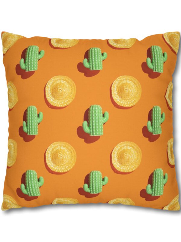 Orange Cactus Pillow Covers