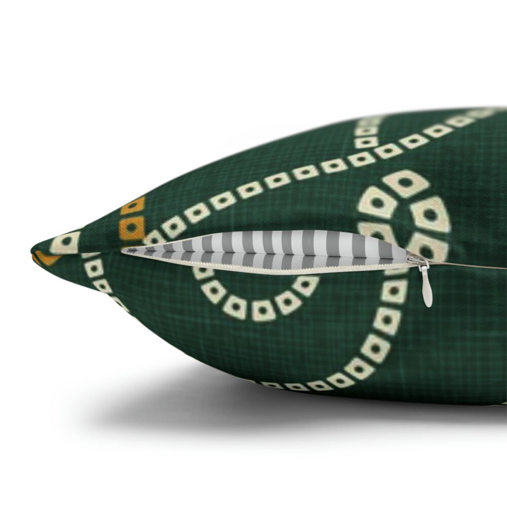 Green Paisley Throw Pillow Covers for Sofa Couch - Image 3