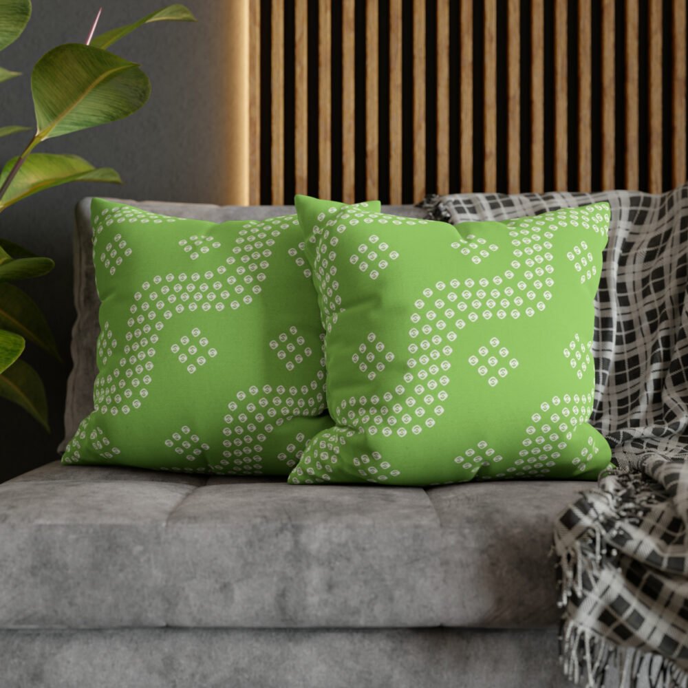Green Bandana Print Sofa Throw Pillow Covers - Image 5