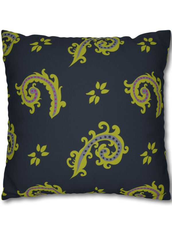 Green Paisley Throw Pillow Covers