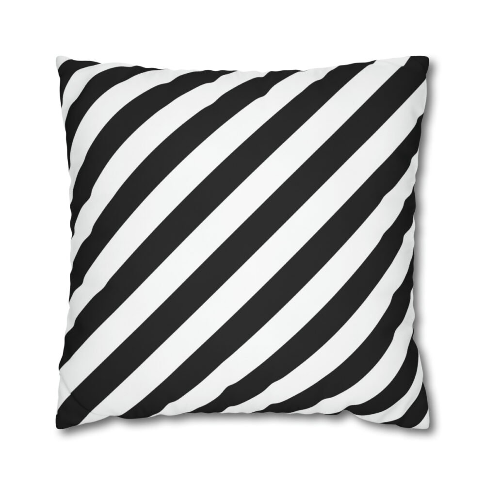 Black and White Striped Euro Shams