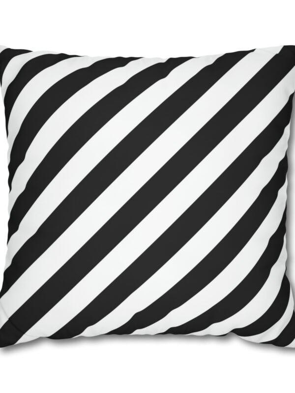 Black and White Striped Euro Shams