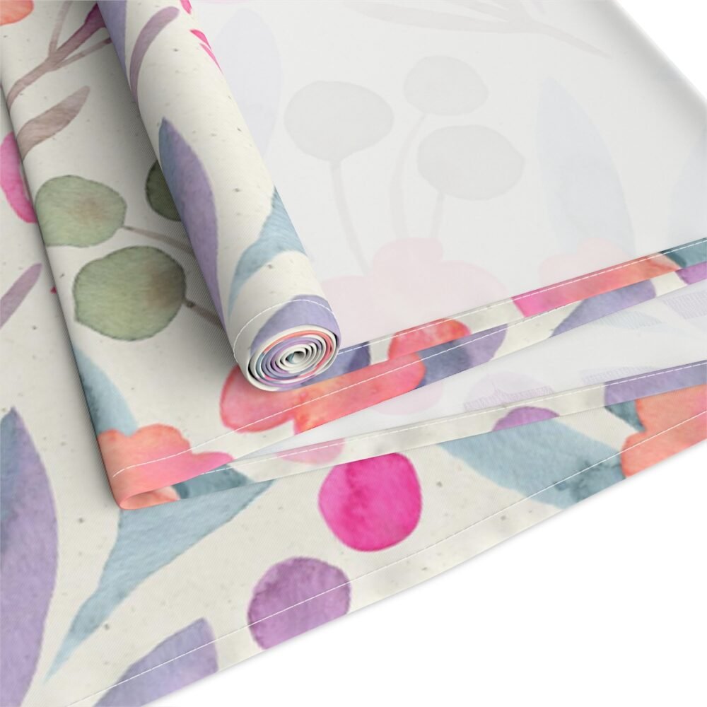 Watercolor Botanical Floral Textured Table Runners - Image 8