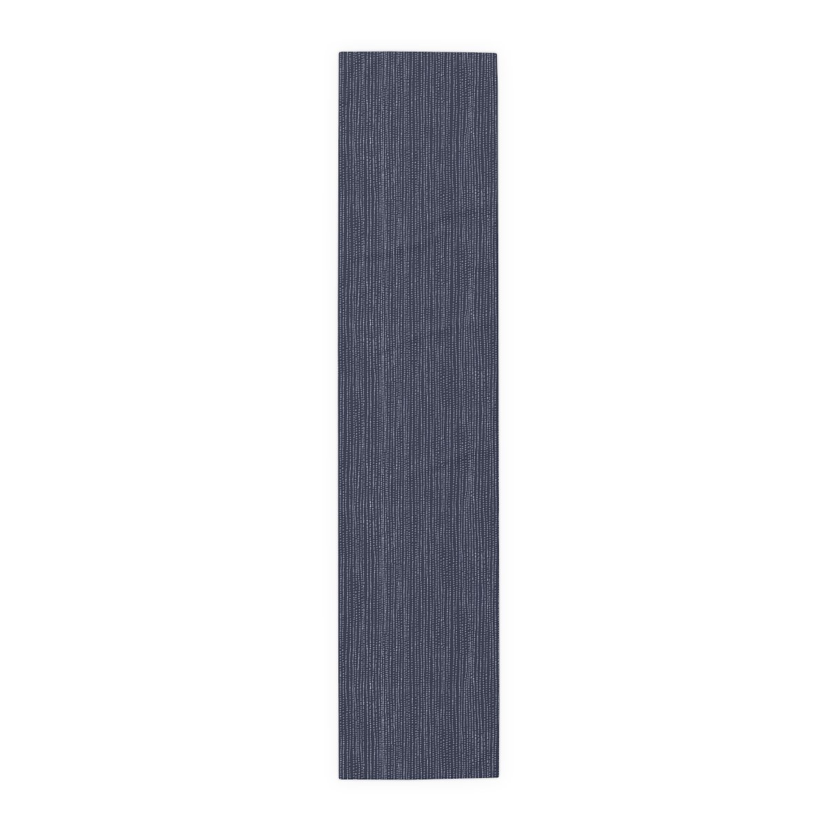 Abstract Striped Distressed Pattern on Dark Blue Table Runners - Image 11