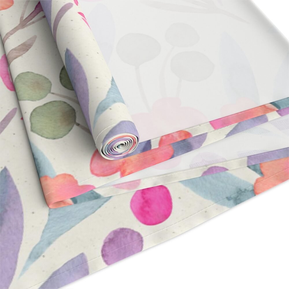 Watercolor Botanical Floral Textured Table Runners - Image 13