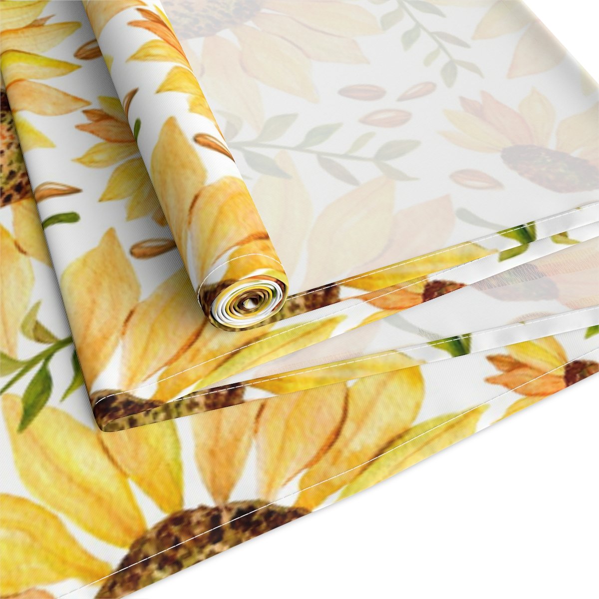 Modern Yellow Sunflower Dining Table Runners - Image 4