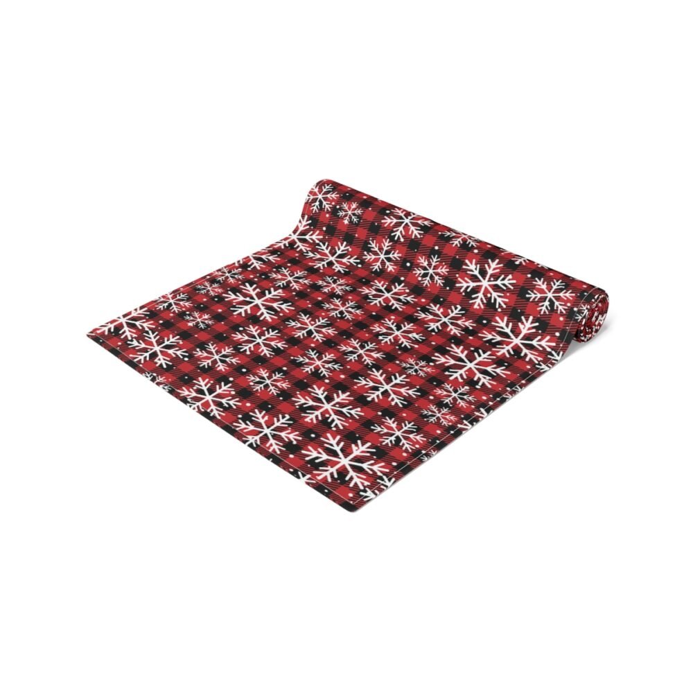 Christmas Red Buffalo Plaid Table Runners for Dining Table - Image 2