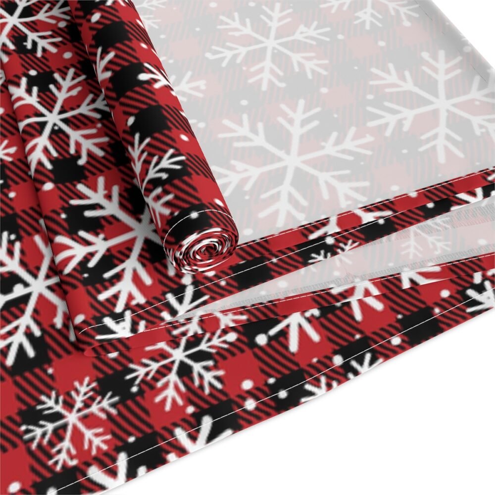 Christmas Red Buffalo Plaid Table Runners for Dining Table - Image 3