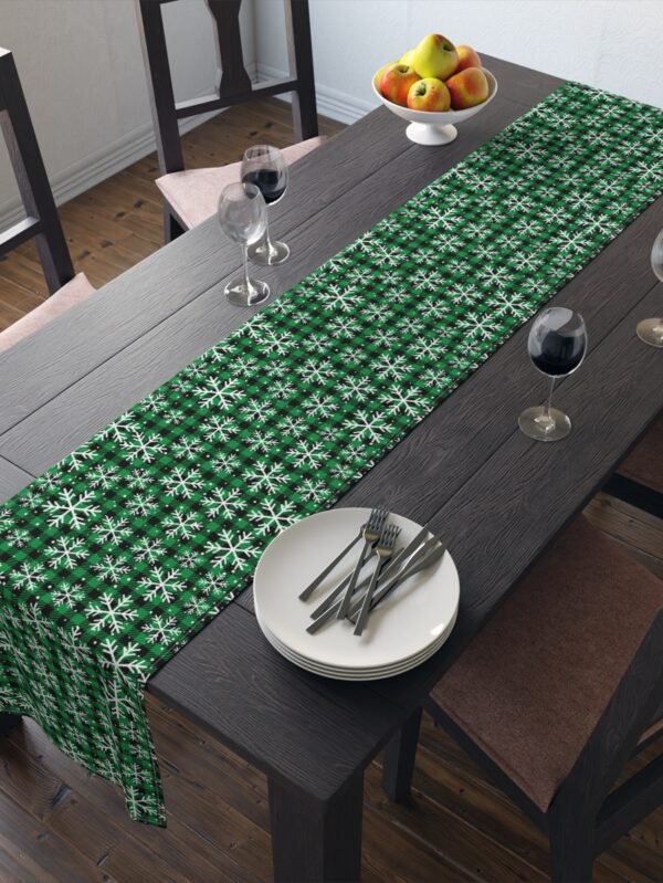 Green Buffalo Plaid Table Runner