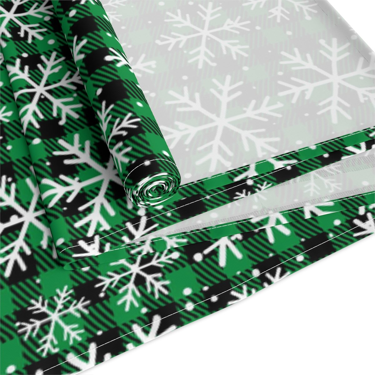 Christmas Green Buffalo Plaid Dining Table Runners - Image 3