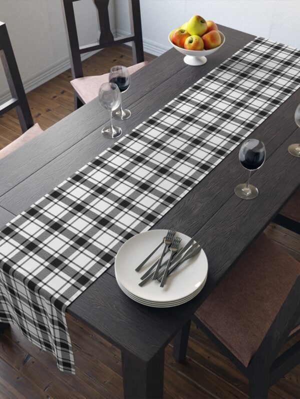 Black n White Dining Table Runners