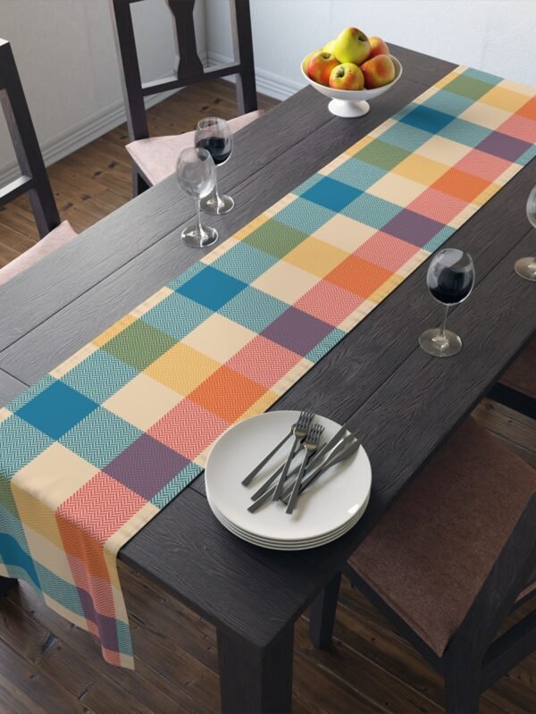 Multicolor Plaid Table Runners