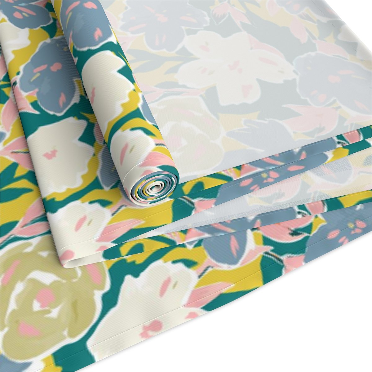 Abstract Colorful Flowers Dining Table Runners - Image 18