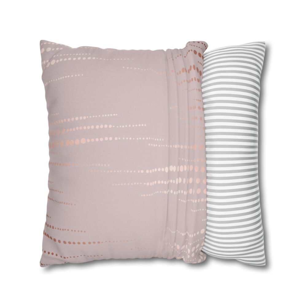 Abstract Rose Gold Accent Pillow Covers - Image 2