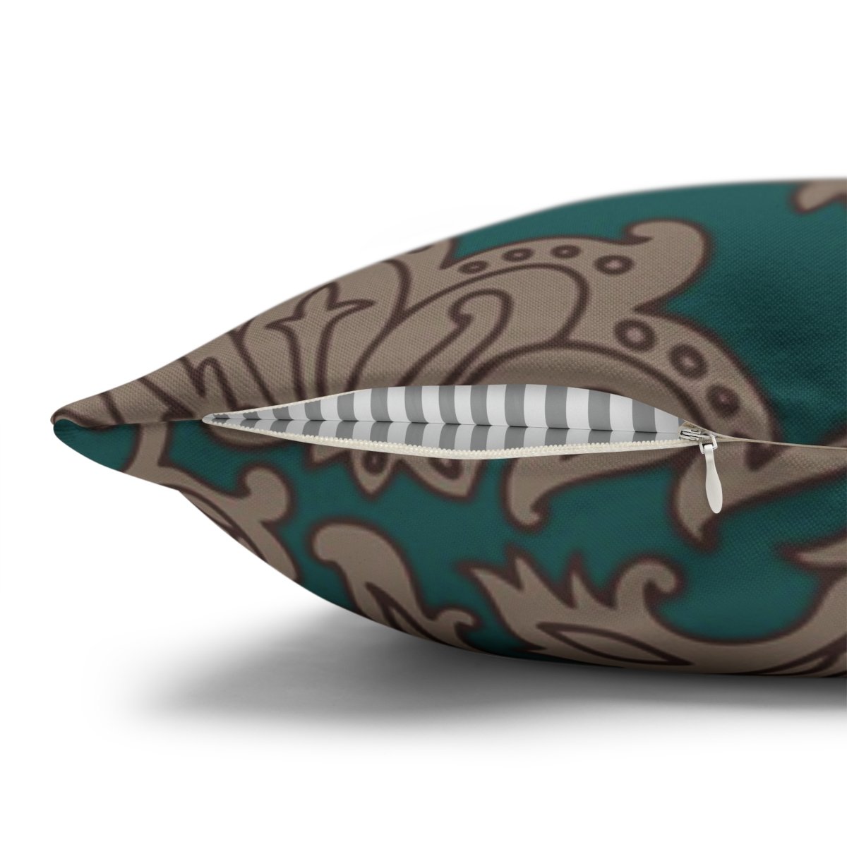 Teal Vintage Floral Accent Pillow Covers - Image 5