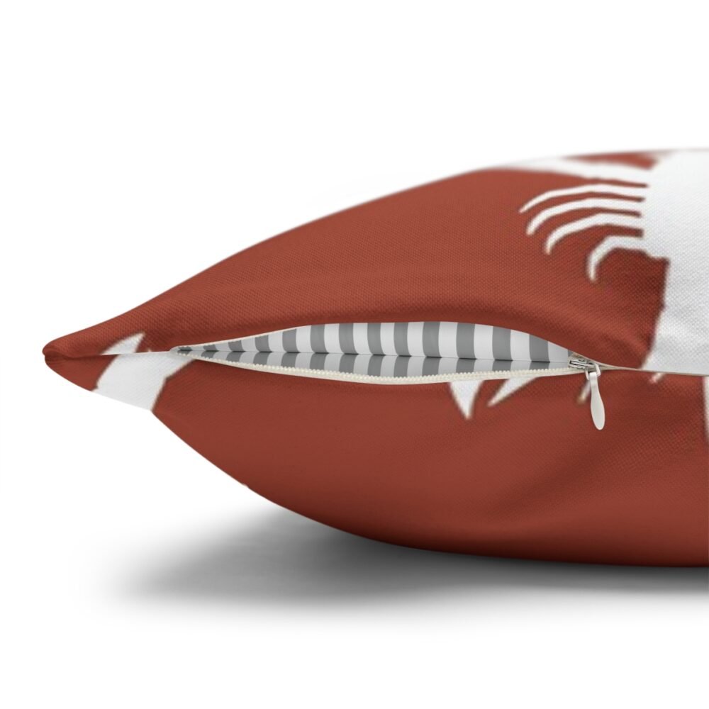 Printed Lobsters on Terracotta Throw Pillow Covers - Image 3