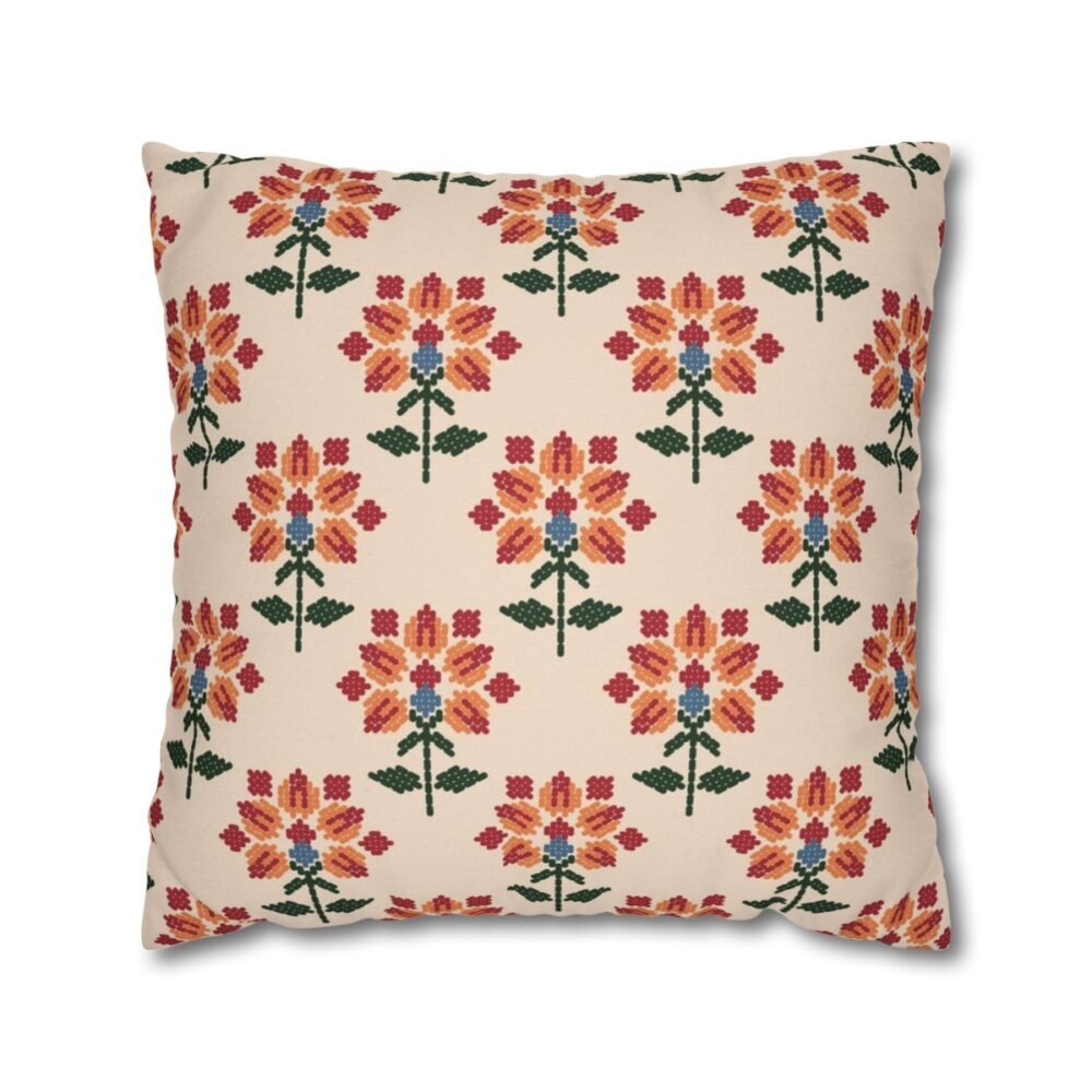 Ethnic Leaf Floral Moroccan Light Pink Throw Pillow Covers