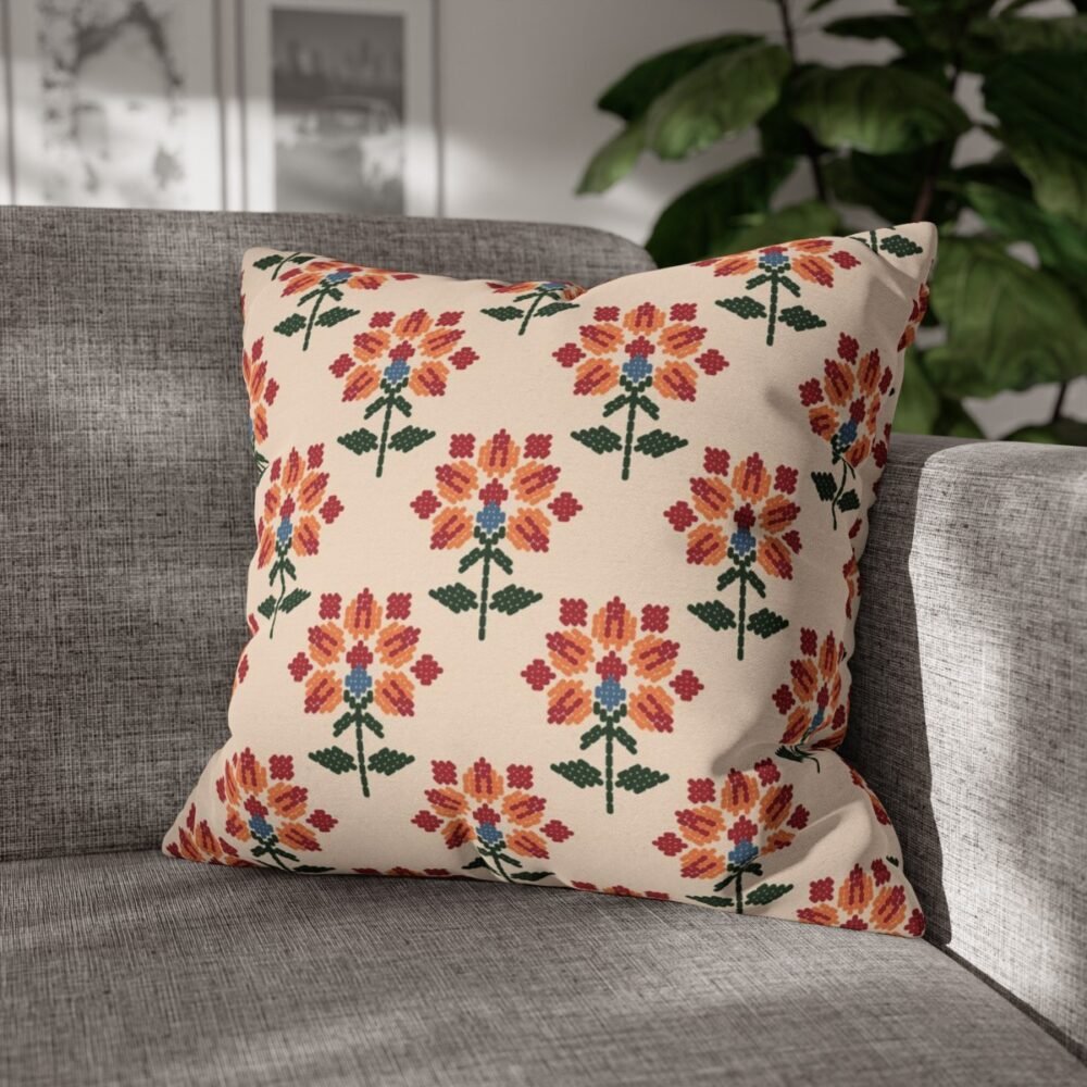 Ethnic Leaf Floral Moroccan Light Pink Throw Pillow Covers - Image 4