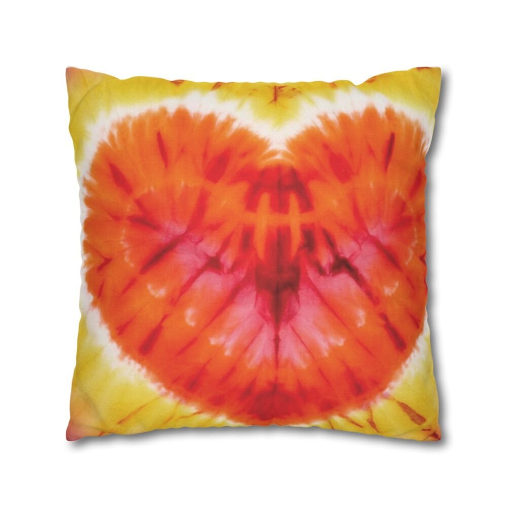 Abstract Tie Dye Yellow Throw Sofa Cushion Covers