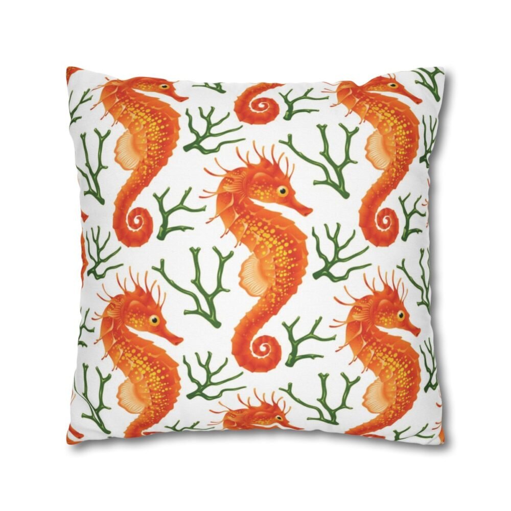 Green Coral Throw Pillow Covers