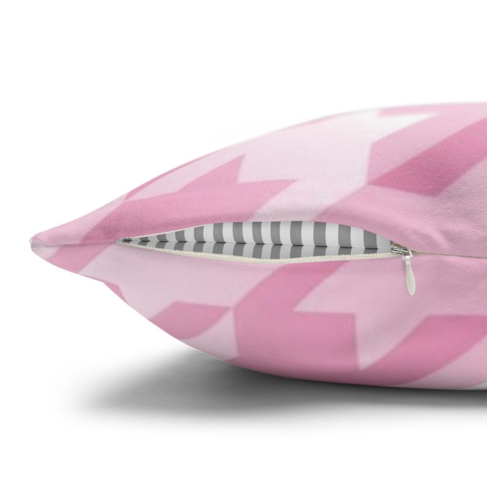 Stylish Tileable Houndstooth Pink Throw Pillow Covers for Sofa - Image 4