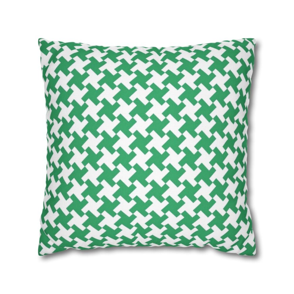 Green Fabric Throw Pillow Covers